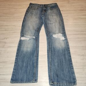 Denizen From Levi's Straight Fit Jeans Boys Medium Wash Size 12 Reg A3